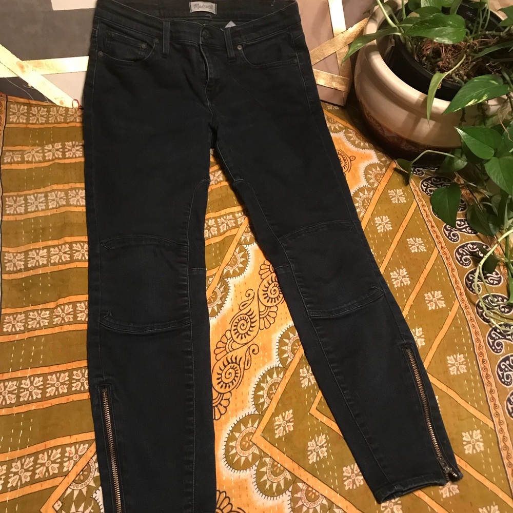 Madewell Motorcycle jean with ankle zippers